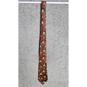 Vintage Balancine The Tie Works Disney Mickey Mouse Paisley Silk Tie Korea Made‎